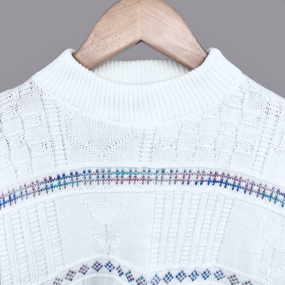 Vtg Basic Edition Oversized Tunic Sweater Large W… - image 4